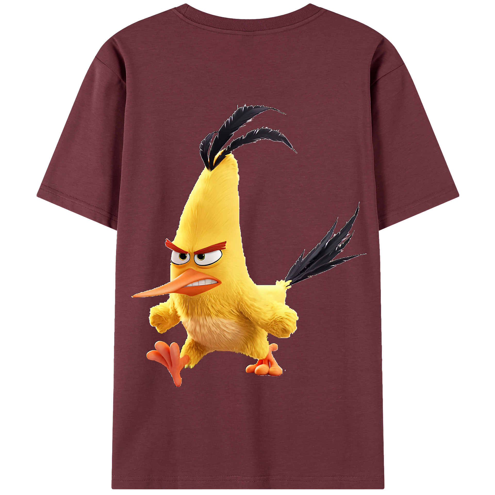 （画像用） Angry Birds アングリーバード 綿100％半袖Tシャツ（背面プリント）
